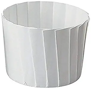 Welcome Home Brands GP002 White Pleated Paper Baking Cup 4.7 Ounce Volume, 2.2 Inch Diameter x 2 Inch High - Pack of 70