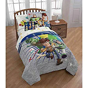 Disney Toy Story Woody & Friends: Boys Kids Twin Comforter & Sheets (6 Piece Bed in A Bag) + Homemade Wax Melts