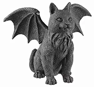 Private Label Winged Cat Gargoyle Statue Figurine Myth Fantasy