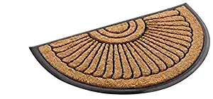 Kempf Coco Fiber Half Round in-Laid Doormat - Style Your Home from The Outside - Coco Coir Doormat 24" X 39"