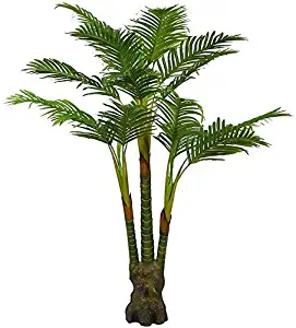 Artificial Palm Plant for Office House Decor 5.35-Feet Indoor Outdoor Silk Green Tree , With No Pot(804#)