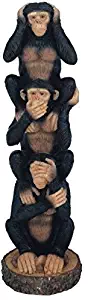 George S. Chen Imports Monkeys See Hear Speak No Evil Collectible Figurine Statue (Set Of 3)