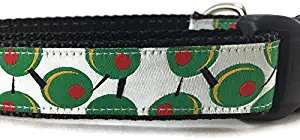 Olive Dog Collar, Caninedesign, Quick Release, 1 inch Wide, Adjustable, Nylon, Medium and Large