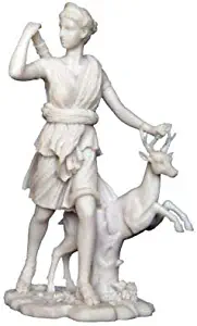 11 Inch Artemis Of Versailles With Deer Statue Greek Roman Statue