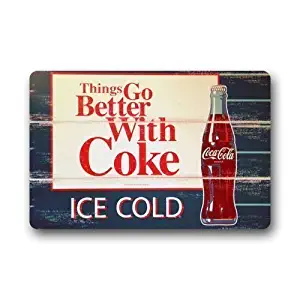 YGUII Eveler Custom Ice Coca Cola Bottles Indoor/Outdoor Doormat Door Mat Decor Rug Non Slip Mats 16X23.6in (40x60cm)