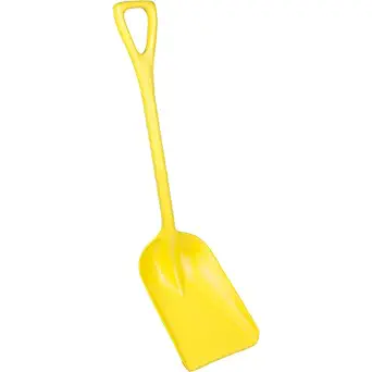 Remco 69816 Hygienic Shovel, Polypropylene Blade, Non-Sparking, 1 Piece, 25", Yellow