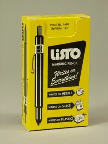 Listo 1620 Marking Pencil, Box of 12, WHITE