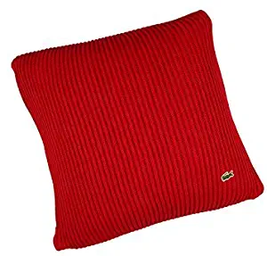 Lacoste Cardigan Rib Cushion 18x18 Throw Pillow, Chili Pepper