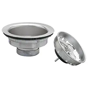 Keeney 1431SSBX Sink Strainer with Fixed Post Basket, Stainless Steel