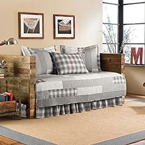 Eddie Bauer Fairview 5-Piece Daybed Cover Set, Twin, Grey