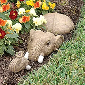 Design Toscano In For a Swim Elephant Lawn Sculpture