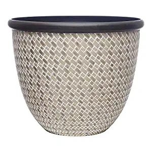 allen + roth 12-in W x 12-in H Resin Planter