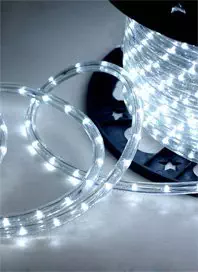 CBConcept 120VLR10FT-CW Cool White 10 Feet 110V-120V 2-Wire 1/2" LED Rope Light, 1.0" LED Spacing; Christmas Lighting, Indoor / Outdoor rope lighting