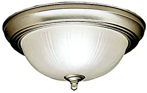 Kichler 8653NI Flush Mount 2-Light, Brushed Nickel