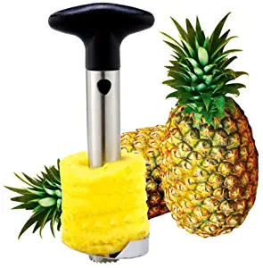 Ing&Ice Shop, New Pineapple Peeler Corer Slicer Kitchen Tool, Stainless Steel, Quick and easy without a knife, Free and Fast Shipped from US, Set of 1