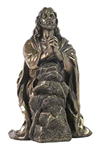 Jesus Praying in Garden of Gethsemane Statue Sculpture Figurine