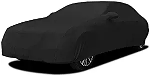 DSWDA Compatible with Rolls-Royce Wraith Car Cover Breathable Full Car Cover Elastic Cloth Dust Cover Sunscreen Scratch Resistant Indoor Car Exhibition Garage Car Tarpaulin (Color : Black)