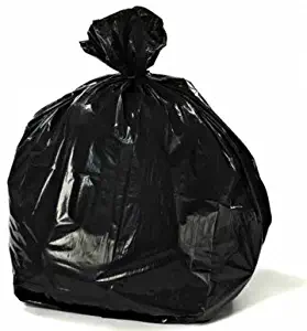 Plasticplace 25-30 Gallons Trash Bags, 3 Ply, Black, 30" x 36", 1.7 Mil 100/case