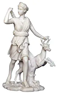 11 Inch Artemis Of Versailles With Deer Statue Greek Roman Statue