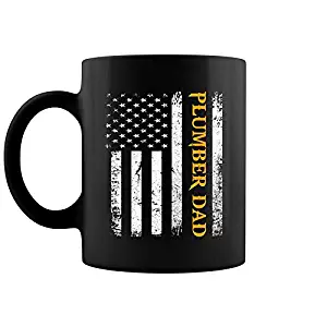 Vintage Usa Plumber Dad American Flag Funny Father’s Day Coffee Mug 11 Oz