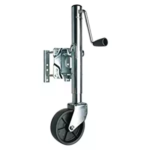 REESE Towpower 74410 Trailer Jack, Heavy-Duty Swivel Mount, 6-Inch Wheel