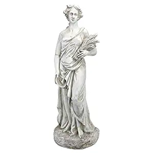 Design Toscano AL53273 Summer Goddess of The Four Seasons Statue, Ancient Ivory