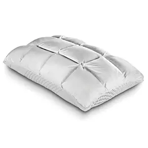 PureCare Body Chemistry SoftCell Latex Reversible Hybrid Pillow, Technical Textile, Queen, White