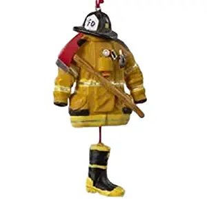 Kurt Adler 4.5- Firefighter Uniform Christmas Ornament