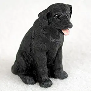 Labrador Retriever Miniature Dog Figurine - Black