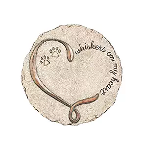 New Creative Whiskers On My Heart Indoor/Outdoor Memorial Garden Stone