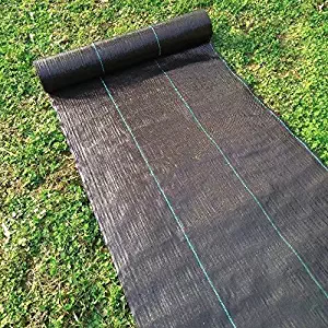 Agfabric 5x100ft Landscape Ground Cover Heavy PP Woven Weed Barrier,Soil Erosion Control and UV stabilized, Plastic Mulch Weed Block