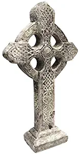 Athens Celtic Cross on Base Statue, Pre Aged