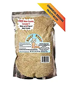 Wormy Worms Premium Mealworm Superworm Bedding Chow Commercial Breeding Facility Recipe (Premium Mix 8lb)