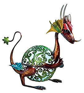 Wind & Weather Solar Baby Dragon Garden Statue