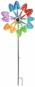 Red Carpet Studios Double Shovel Polka Dot Stake Wind Spinner