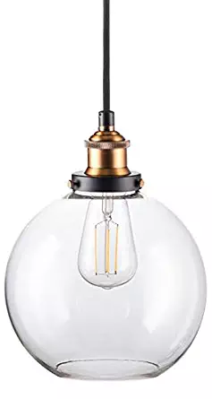 Primo LED Industrial Kitchen Pendant Light - Antique Brass Hanging Fixture - Linea di Liara LL-P429-LED-AB