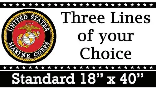 Partypro US Marine Corps Banner Standard (18"x40")