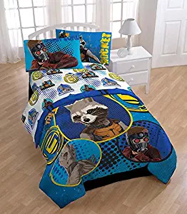 Marvel Guardians of the Galaxy Mircrofiber Sheet Set Twin Blue Blaze