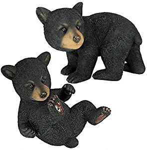 Design Toscano Roly-Poly Bear Cub Statue, Set of 2