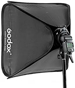 Godox 24"x24"/60cmx60cm Portable Collapsible Softbox Kit for Camera Photography Studio Flash fit Bowens Elinchrom Mount