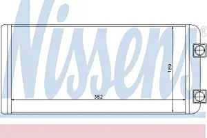 Nissens 73643 Heat Exchanger, interior heating