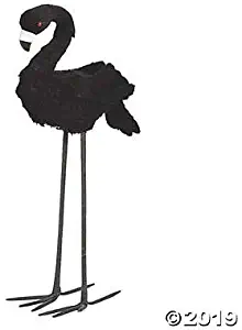 Fun Express Light-Up Black Flamingo Halloween Decoration