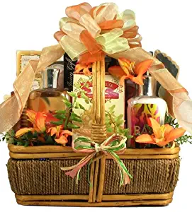 Tropical Retreat Spa and Sweets | Bath and Body Gift Basket for Women