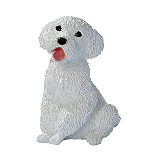 Design Toscano White Poodle Puppy Dog Statue, Multicolored