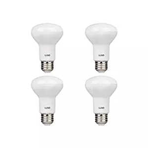 LUNO R20 Dimmable LED Bulb, 6.5W (45W Equivalent), 455 Lumens, 2700K (Soft White), Medium Base (E26), UL & Energy Star (4-Pack)