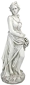 Design Toscano AL53274 Autumn Goddess of The Four Seasons Statue, Ancient Ivory