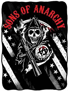 Sons of Anarchy Fleece Throw, Multicolor, 50" x 60"