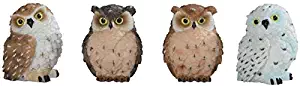 George S. Chen Imports SS-G-54281 Imports Owl Figurines (Set of 4), 2"