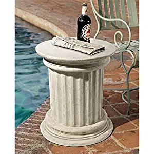 Design Toscano Roman Corinthian Capital Architectural Stone Stool Plinth