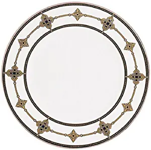 Lenox Vintage Jewel Platinum Banded Bone China Accent Plate 9", White - 104210162